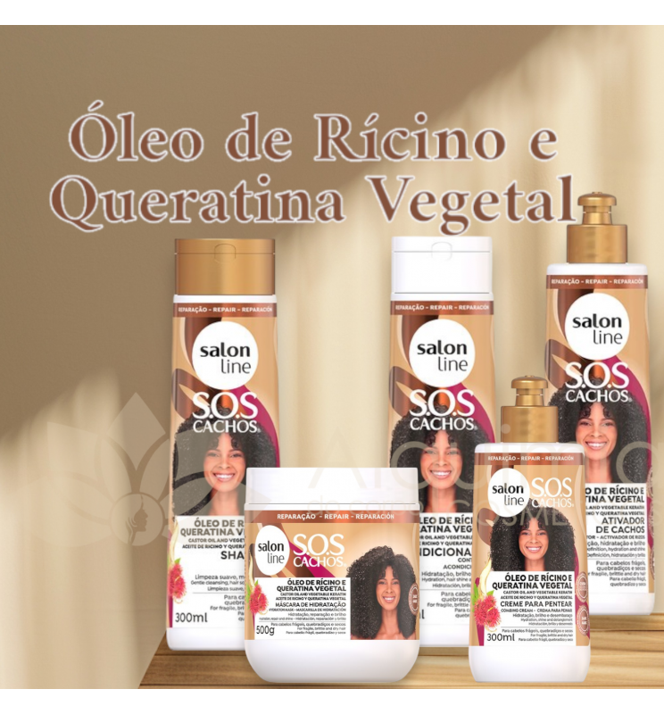 Kit Óleo de Rícino e Queratina Vegetal – Salon Line