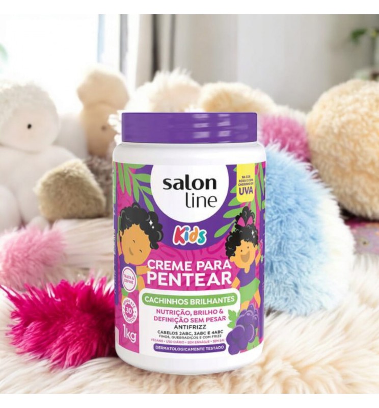 Creme Pentear Kids Cachinhos Brilhantes 1kg – Salon Line