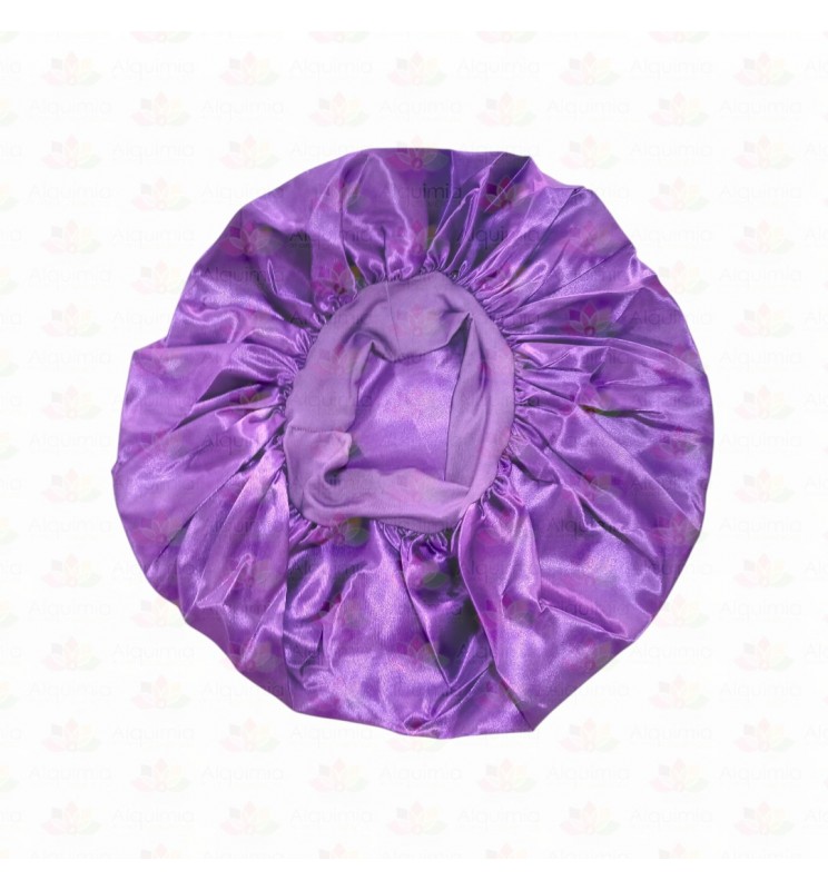 Touca de Cetim Dupla Roxo Touca de Cetim Dupla Roxo