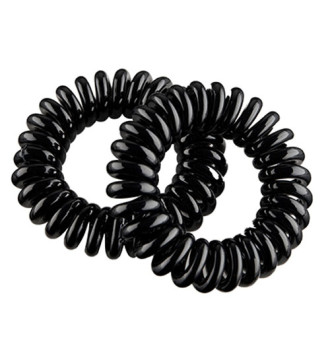 Elásticos Pretos de Silicone - 4Unidades