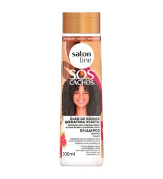 Shampoo Rícino e Queratina 300ml – Salon Line